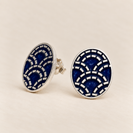 Sashiko2 Pendientes Seigaiha